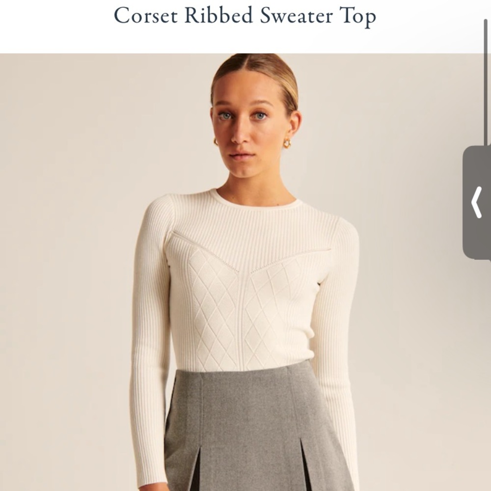 Abercrombie corset ribbed sweater - Picture 1 of 3